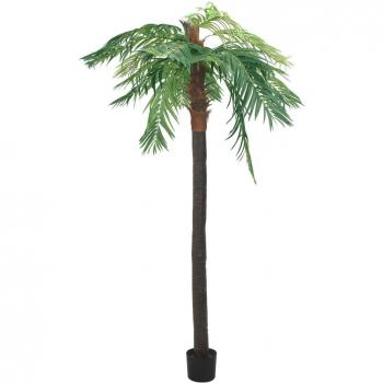 Palmera Artificial Cycas con Macetero Verde 140 cm, 90 cm, 160 cm - Planta Falsa para Oficina