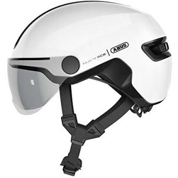 Abus HUD-Y ACE Urban Bike Helmet Shiny White Size S