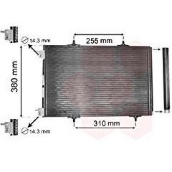 Condensador de aire acondicionado VAN WEZEL 40005291 para CITROËN: C3, C2, C4 Cactus, C3 Aircross, C3 Picasso, DS3 & PEUGEOT: 207,