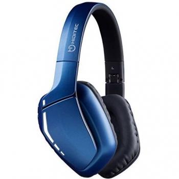 Hiditec | Auriculares Bluetooth Cool | Cascos Bluetooth Azul para PC, Smartphone, Videojuegos | Cable de Jack 3,5mm Reforzado y Micrófono | Sonido Envolvente | Producto Español | Auricular de Diadema
