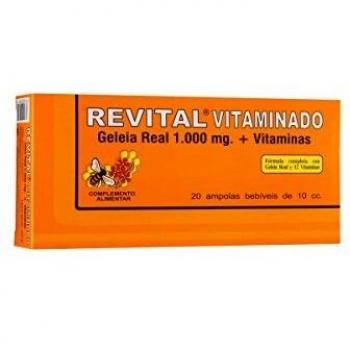 Revital Vitaminized Royal Jelly 1000mg 20 Drinkable Ampoules