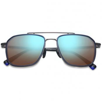 Etnia Barcelona Munger Moss Sun Polarized BLBK Anteojos de Sol para Hombre Azules 57 Lentes