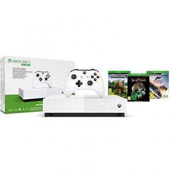 Microsoft Xbox One S 1TB All-Digital Edition Console with Minecraft, Sea of Thieves, and Forza Horizon 3 Bundle