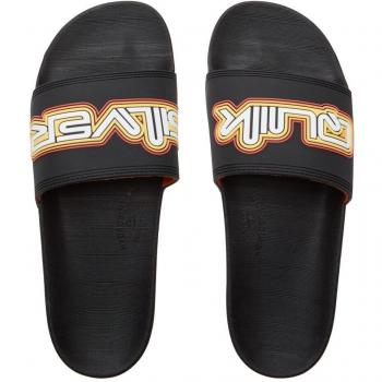 Quiksilver - Chanclas de hombre Rivi negro naranja - Talla 39
