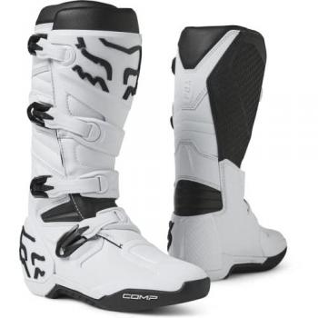 Fox Racing Botas de motocross Comp unisex, color negro y blanco, talla 45