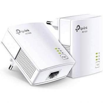 TP-Link TL-PA7017 KIT - AV1000 Gigabit Powerline, PLC Starter Kit, Sin Wifi, Puerto Gigabit, Botón Pair/Reset