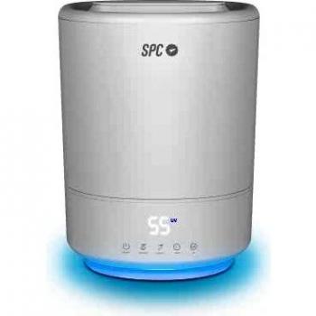 SPC EVADNE – Humidificador WiFi inteligente ultrasónico, gran capacidad 4,5L, luz UV-C, carga de agua superior, modos automático, manual y noche, difusor de aromas, luz de noche, temporizador, sin BPA
