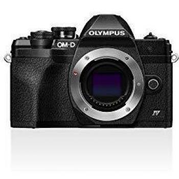 Cámara del Sistema Micro Four Thirds Olympus OM-D E-M10 Mark IV, Sensor de 20 Mpx, estabilizador de Imagen en 5 Ejes, Visor electrónico, vídeo 4K, Potente Enfoque automático, Wi-Fi, Negra