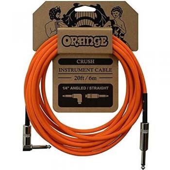 Orange Crush 20ft Instrument Cable, Angled to Straight