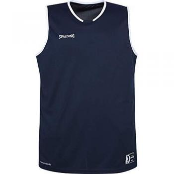 Spalding Move Tank Top Camiseta De Juego para Hombre, Hombre, Azul Marino/Blanco, 116