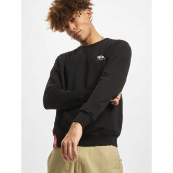 Alpha Industries Basic Small Logo Pullover Sweatshirt - Black - XL
