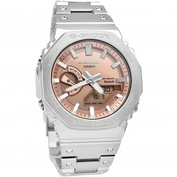 Casio G-Shock Full Metal Tough Solar Analog-Digital Men's Watch with Smartphone Link and Copper Dial - 200M Water Resistant