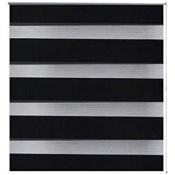 vidaXL Persiana Cebra 50 x 100 cm Negro