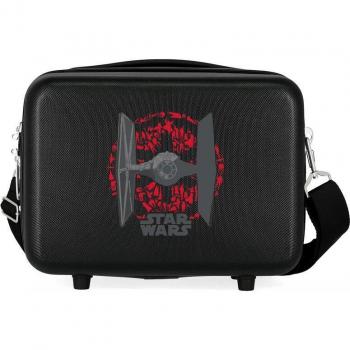 Neceser Infantil Rígido Star Wars ABS Adaptable Logo Negro 9L