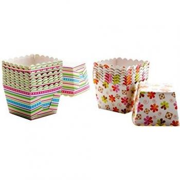 IBILI 737425 - Capsulas Reposteria Cuadradas Primavera