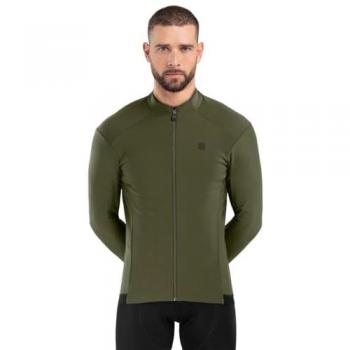 Chaqueta Softshell de Ciclismo para Hombre J1 Khangai Siroko Caqui