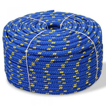vidaXL Marine Rope Polypropylene 6 mm 100 m Blue