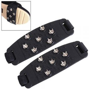 Inovey 7-Stud Escalada Hielo Zapato Tapa Espiga Calas Crampones Pinza