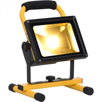Foco LED recargable con asa 30 W blanco cálido