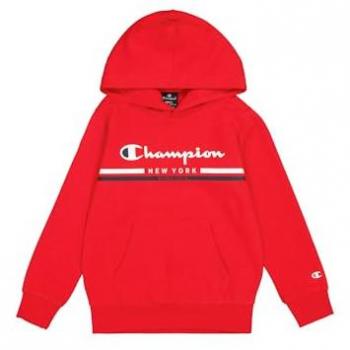 Sudadera con capucha Champion Urban rojo blanco infantil - L, Ultra-Light Soft Compact Powerblend Fleece, Vermiglione (CRD), 11-12 años para Niños