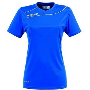 Uhlsport Stream 3.0 MC Camisetas de Entrenamiento, Mujer, Azur/Blanco, XL