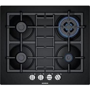 Estufa de Gas Siemens iQ300 EN6B6HB90 - Placa Integrada 60 cm, 4 Fuegos, Color Negro