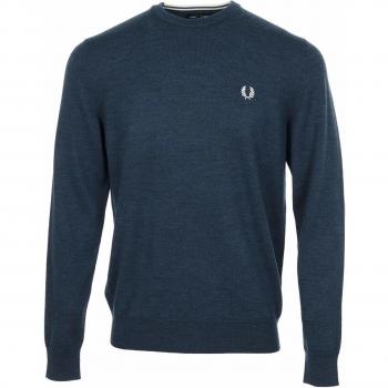 Fred Perry Classic Merino Crew Neck Jumper Phantom, Suéter - S