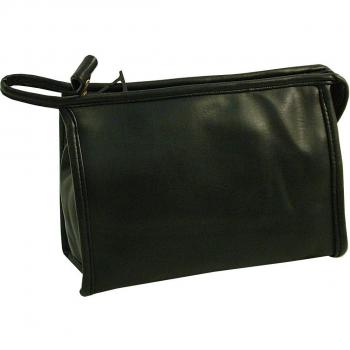 Vagabond Cuero Touch negro bolsa de viaje Neceser de baño