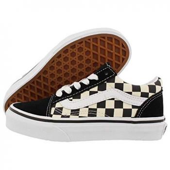 Zapatillas Vans Old Skool Unisex para Niños Color Negro y Blanco, Talla 30, Tela, Cordones, Casual