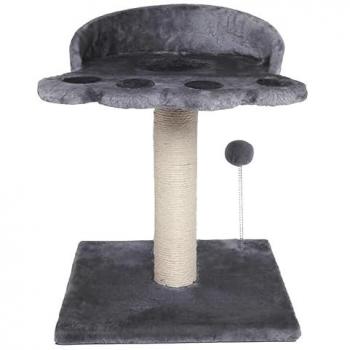 Árbol Rascador para Gatos 35x35x46 cm con Huella de Mano, Sisal y Juguetes Integrados