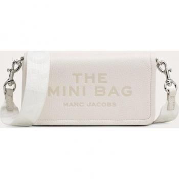 MARC JACOBS The Leather Mini Cotton Cross-Body Bag, Size: One Size, Color: White, Gender: Female