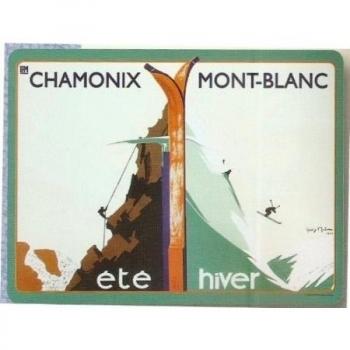 ditions Clouet 31034 - Mantel individual, diseo de publicitario de Chamonix en verano e invierno