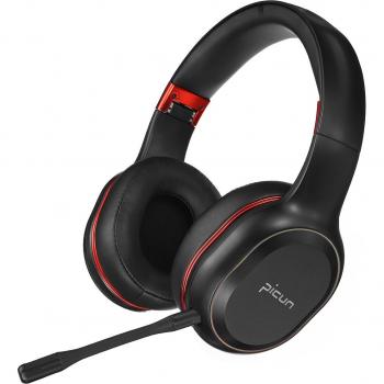 Auriculares Inalámbricos Bluetooth Over-Ear con Luz LED RGB Colorida y Micrófono para Gamer - Compatible con PC y Teléfonos