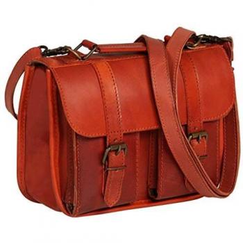 vidaXL Bolso de Viaje Cuero Real Marrón Canela Bolsa Maleta Mochila Bandolera