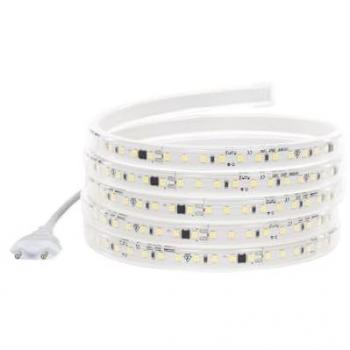 Tira LED Regulable 220V SMD2835 120 LEDs/m 1000 lm/m IP65 Ancho 12mm Corte a Medida cada 10cm Blanco Cálido 7m 2200K
