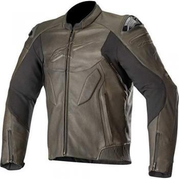 Alpinestars Chaqueta moto Caliber Leather Jacket Brown, Marrón, 48