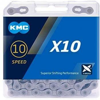 KMC Unisex's X10 Chain, Grey, 114 Link