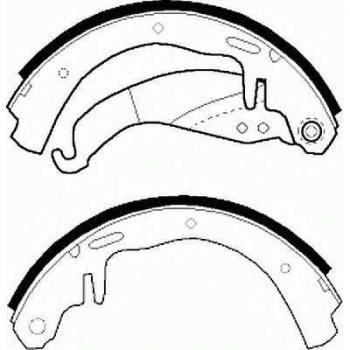 Juego de zapatas de frenos FERODO FSB157 - Kit completo y compatible para vehículos