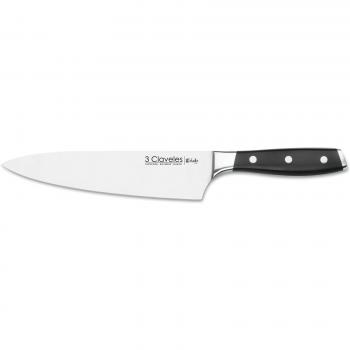 3 Claveles Toledo - Cuchillo forjado de cocinero, 20 cm