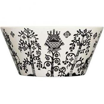 Iittala Taika Cuenco, Recipiente, Bol, Cuenco de Ensalada, Cuenco de Bocadillos, Vitro Porcelana, Negro, 2.8 L, 1006019
