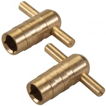 Llaves para Radiador de Latón - 2 Piezas, Compatible con la Mayoría de Radiadores Domésticos