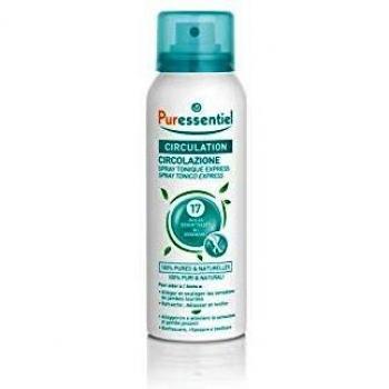Puressentiel Circulation Spray with 17 Essential Oils - Express Tonic for Heavy Legs Relief (100 ml)