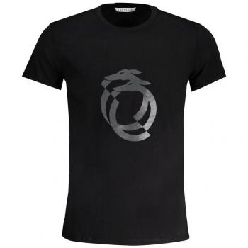 Trussardi Black Logo Print Cotton T-Shirt Men - XXL