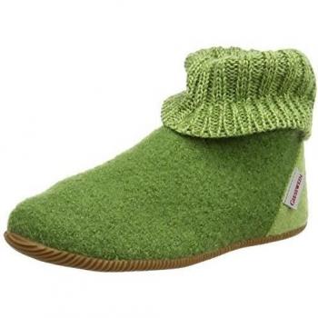 Giesswein Wildpoldsried - Zapatillas de estar por casa de lana para niño verde verde