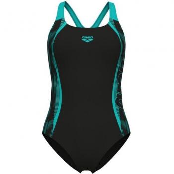 Arena Swim Pro Back Graphic Women's One-Piece Swimsuit Size 44