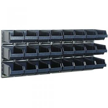 RAACO 181228 Bin pared Panel con 24 ranuras, Azul, Set de 2 piezas