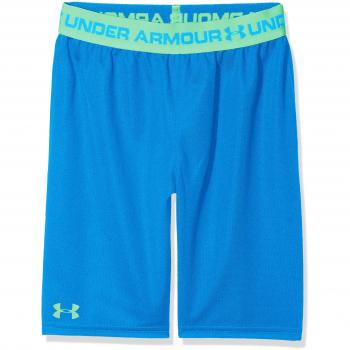 Under Armour Tech Prototype 2.0 - Pantalón Corto para niño, Niños, 1309310-436, Blue Circuit/Green Typhoon, para jóvenes XL