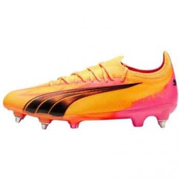 Puma Botas de Fútbol Ultra Ultimate MXSG Naranja, para césped natural, talla 41