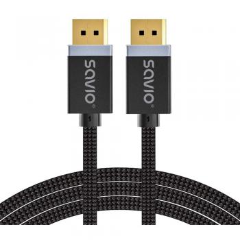 Cable DisplayPort Savio CL-176 3m - Conexión de Alta Calidad para Video y Audio de Última Generación