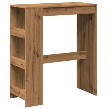 vidaXL Bar Table with Racks Artisan Oak 90x40x103.5 cm Engineered Wood